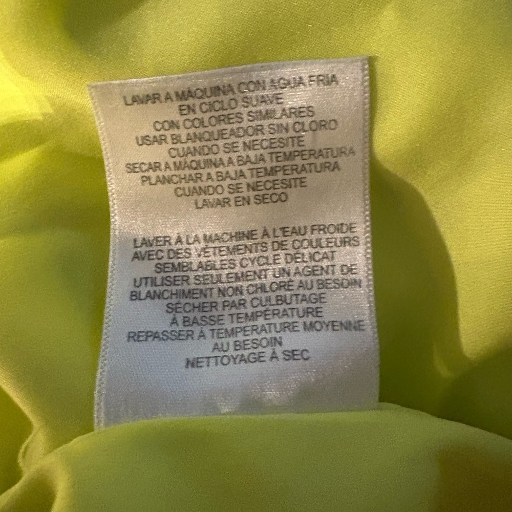 CALVIN KLIEN lemon yellow maxi slip dress in Sz S - Picture 8 of 8